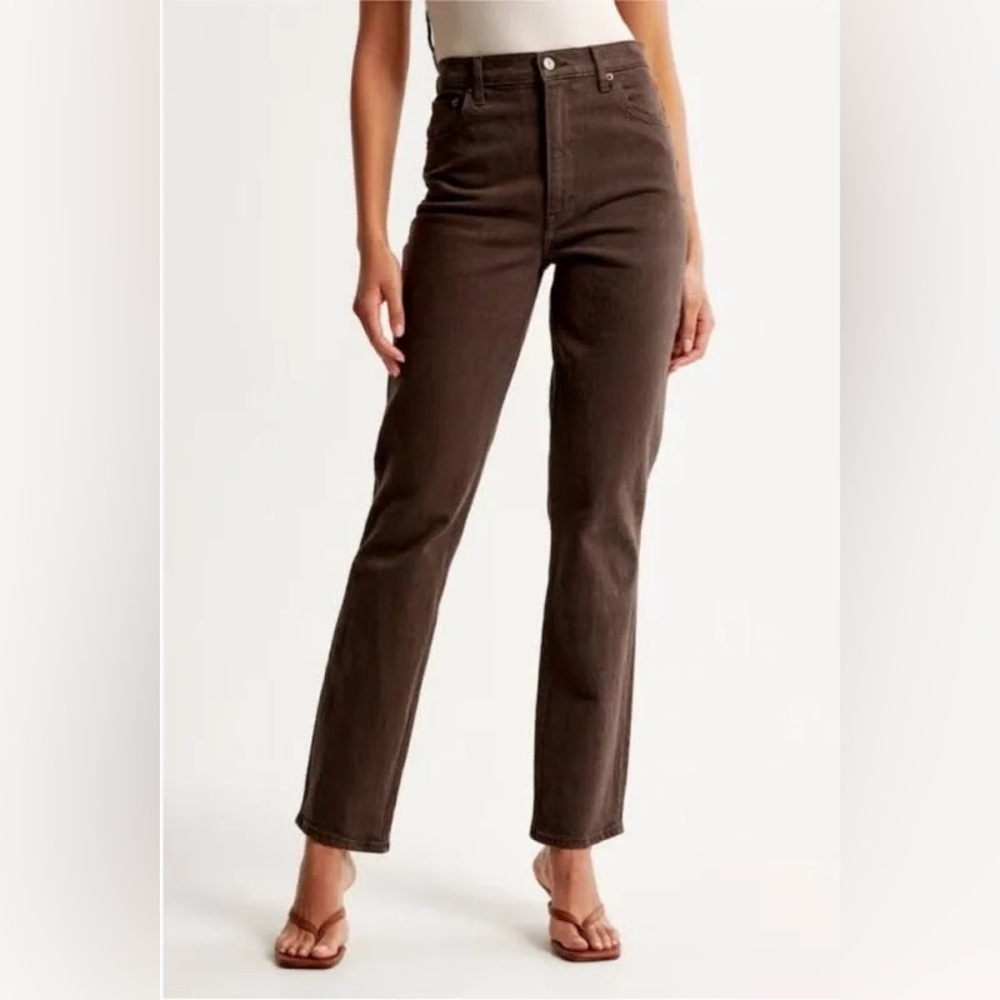 Abercrombie Curve Love Ultra High Rise 90s Straight Jean